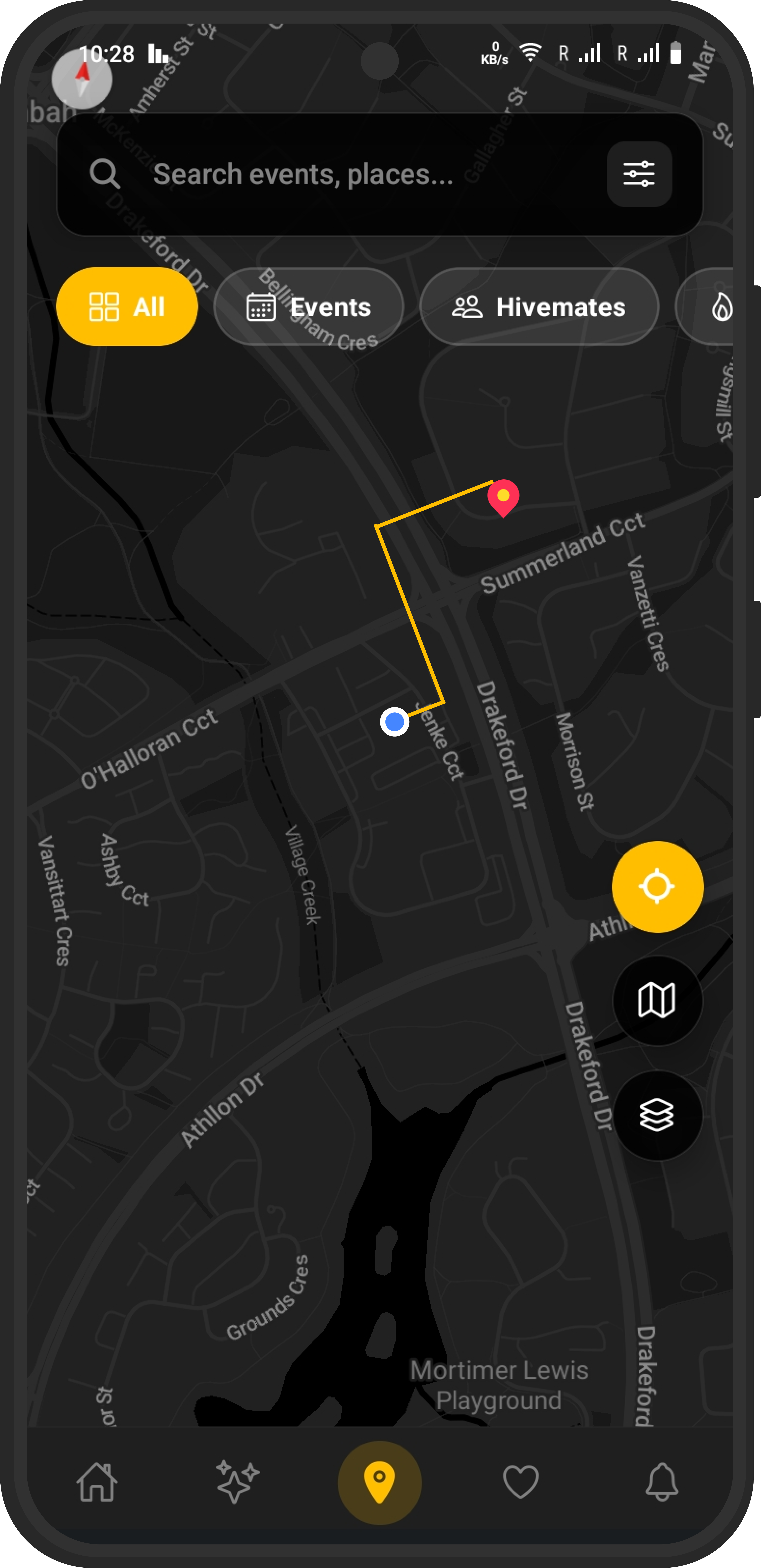 GeegHive app showing Hivemates